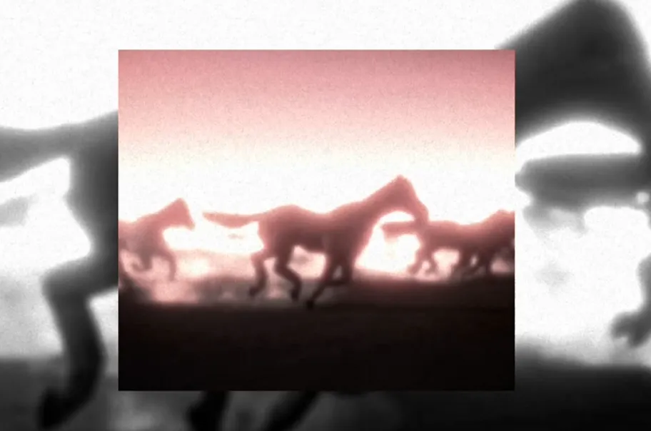Screenshot from The Procession of Horses in Motion