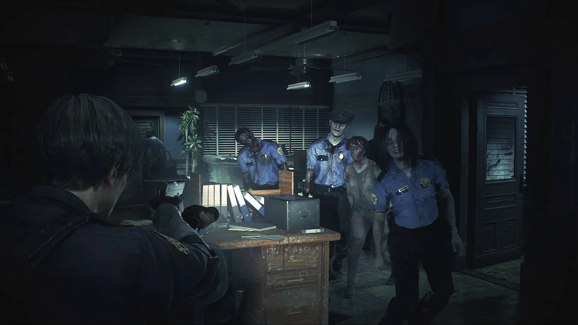 Resident Evil 2 Remake Zombie Crowd